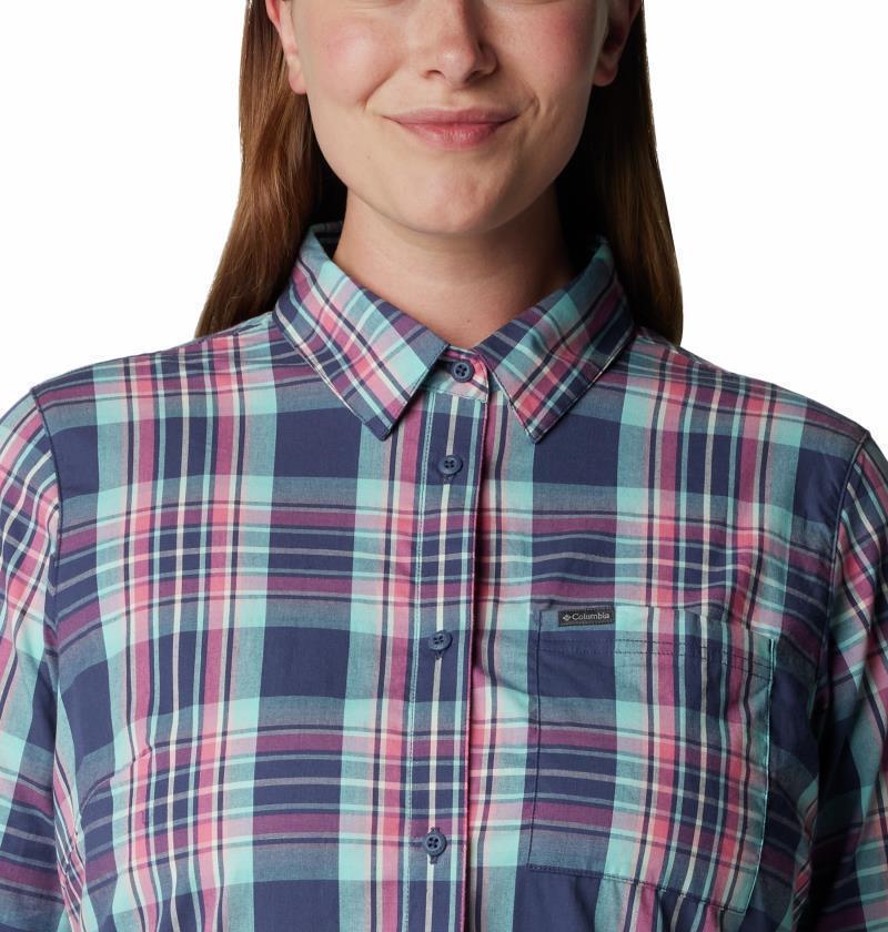 Anytime Patterned LS Shirt - Plus - Womens - Nocturnal CSC Tartan 4