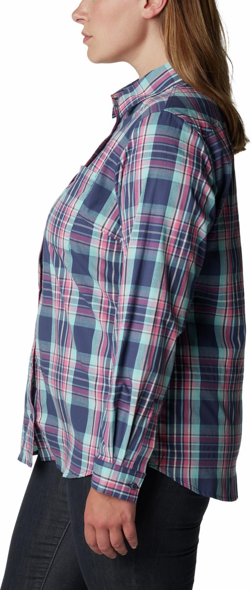 Anytime Patterned LS Shirt - Plus - Womens - Nocturnal CSC Tartan 5
