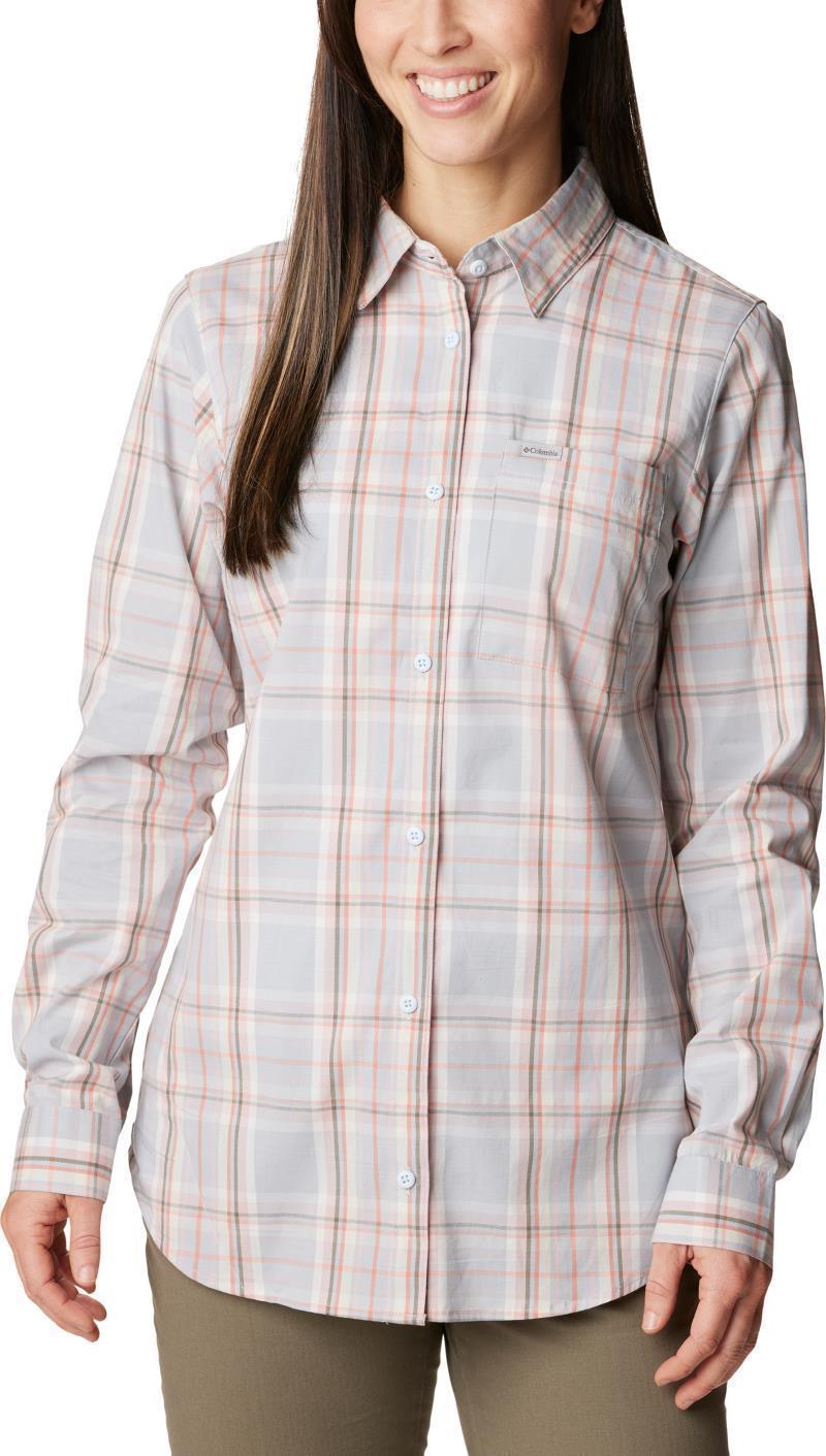 Anytime Patterned LS Shirt - Womens - Dusty Pink CSC Tartan 1