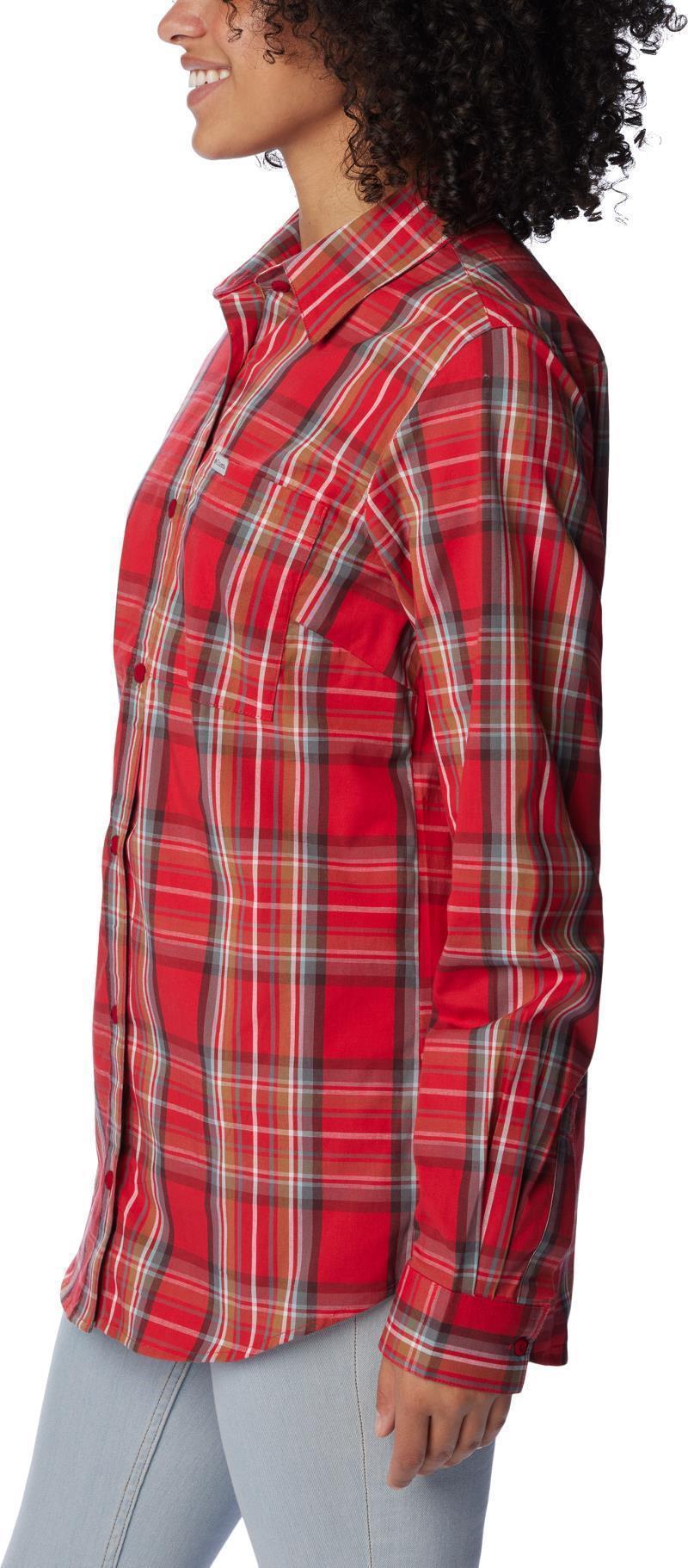 Anytime Patterned LS Shirt - Womens - Red Lily CSC Tartan 3