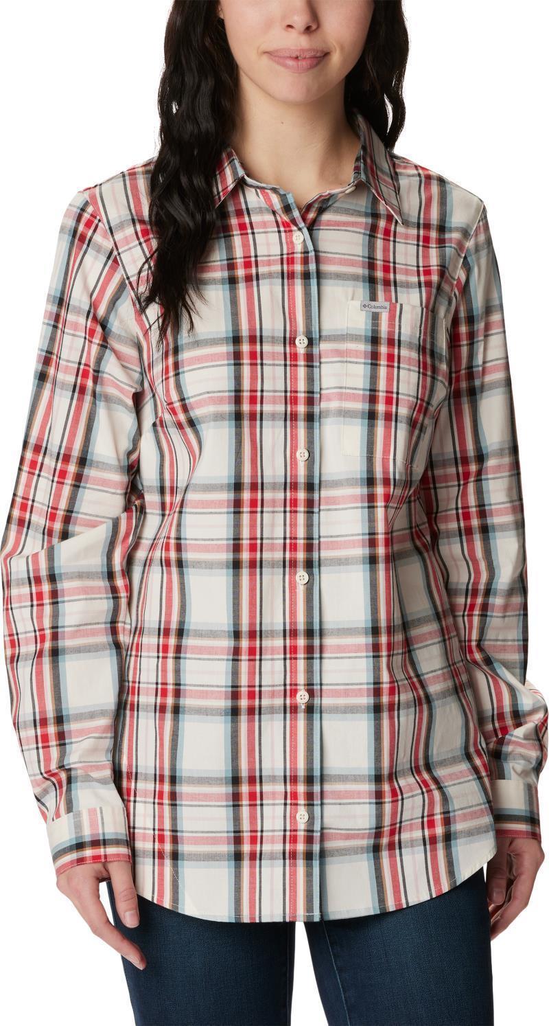 Anytime Patterned LS Shirt - Womens - Sea Salt CSC Tartan 1