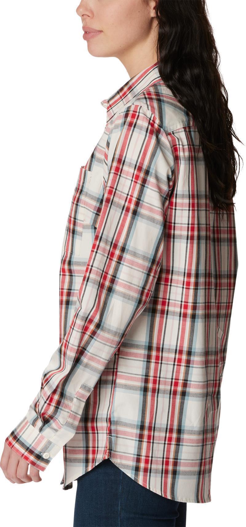 Anytime Patterned LS Shirt - Womens - Sea Salt CSC Tartan 3