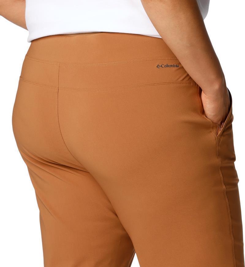 Anytime Slim Pull-On Pants, Short - Plus - Womens - Camel Brown 5
