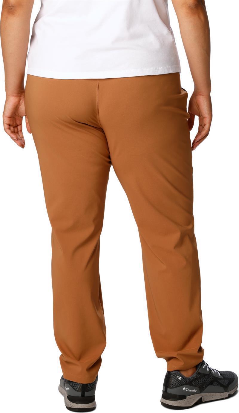 Anytime Slim Pull-On Pants, Short - Plus - Womens - Camel Brown 3