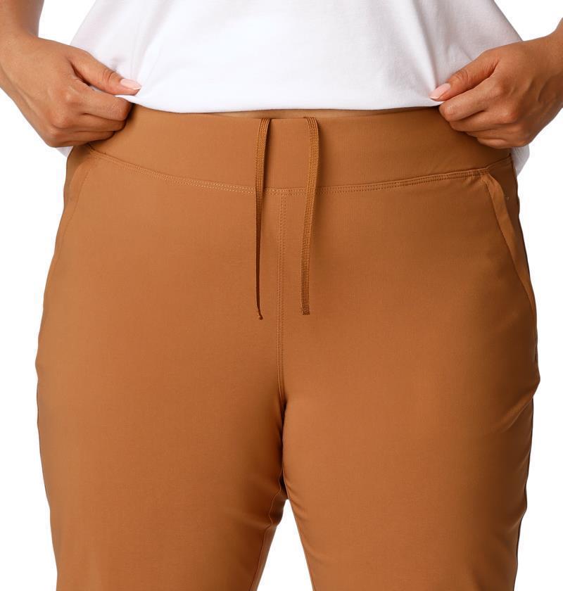 Anytime Slim Pull-On Pants, Short - Plus - Womens - Camel Brown 4