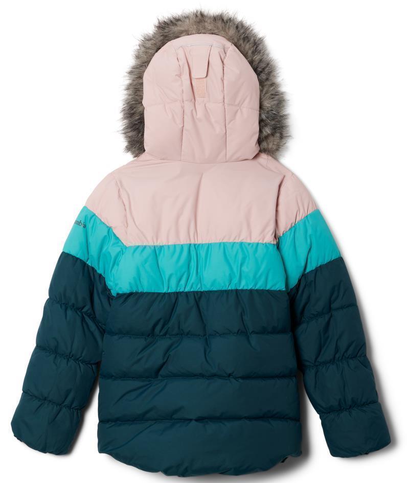 Arctic Blast II Jacket - Youth Girls - Night Wave / Bright Aqua / Dusty Pink 2