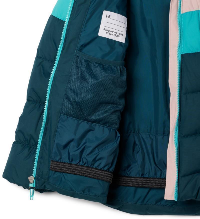 Arctic Blast II Jacket - Youth Girls - Night Wave / Bright Aqua / Dusty Pink 3