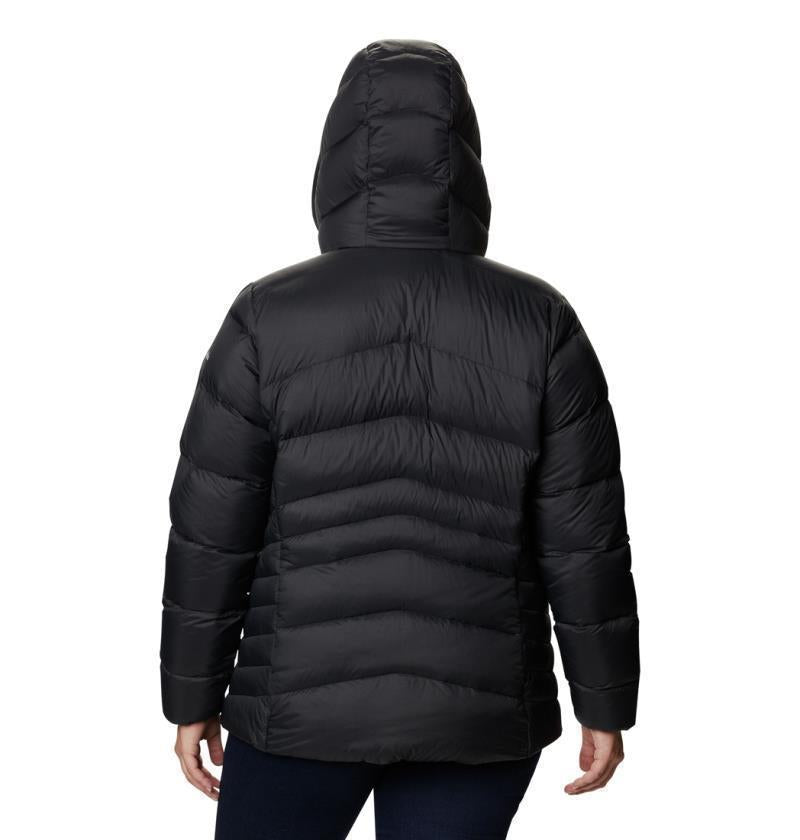 Autumn Park Down Hooded Jacket - Plus - Womens - Black 3