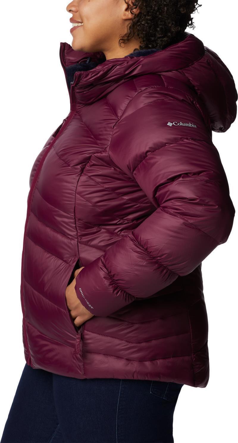 Autumn Park Down Hooded Jacket - Plus - Womens - Marionberry 5