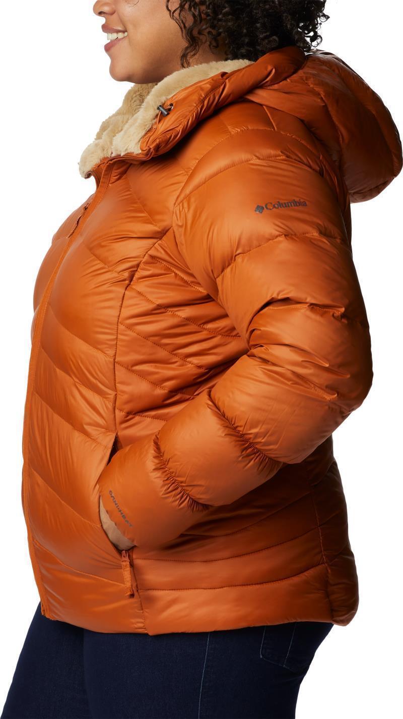 Autumn Park Down Hooded Jacket - Plus - Womens - Warm Copper 5