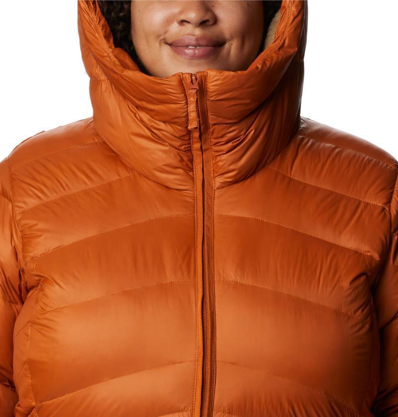 Autumn Park Down Hooded Jacket - Plus - Womens - Warm Copper 6