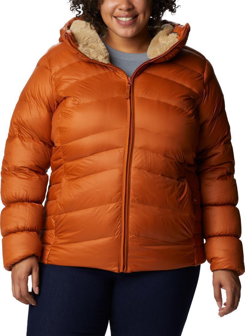 Autumn Park Down Hooded Jacket - Plus - Womens - Warm Copper 1