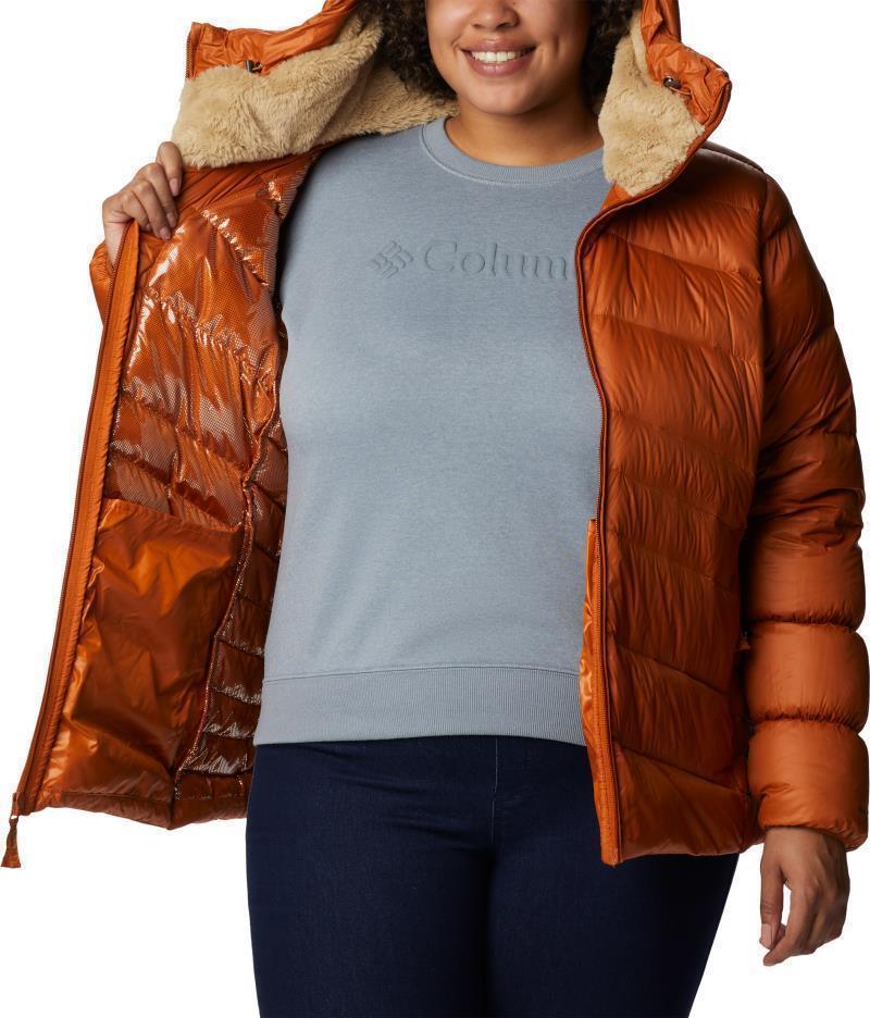 Autumn Park Down Hooded Jacket - Plus - Womens - Warm Copper 4