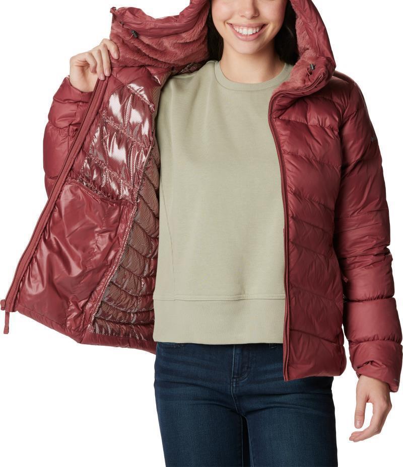 Autumn Park Down Hooded Jacket - Womens - Beetroot 4
