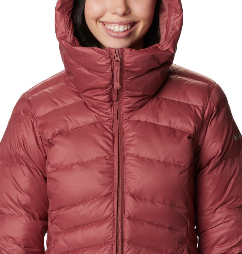 Autumn Park Down Hooded Jacket - Womens - Beetroot 6