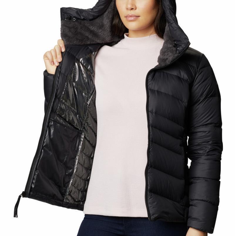 Autumn Park Down Hooded Jacket - Womens - Black 3