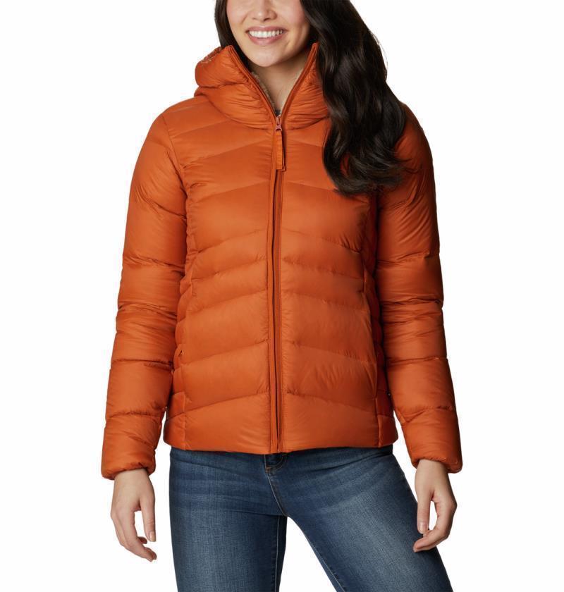 Autumn Park Down Hooded Jacket - Womens - Warm Copper 1