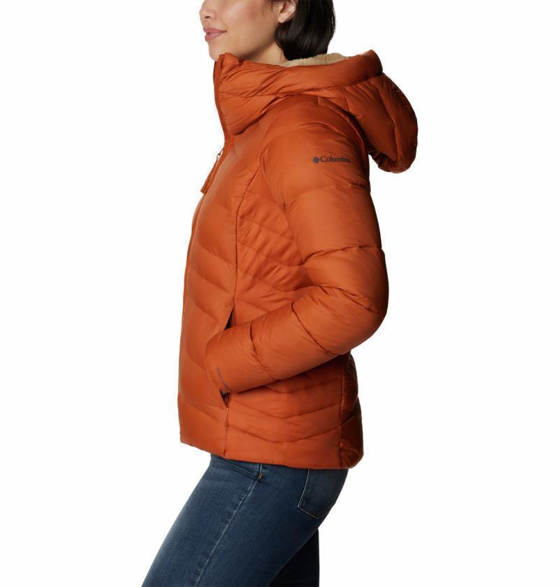 Autumn Park Down Hooded Jacket - Womens - Warm Copper 3