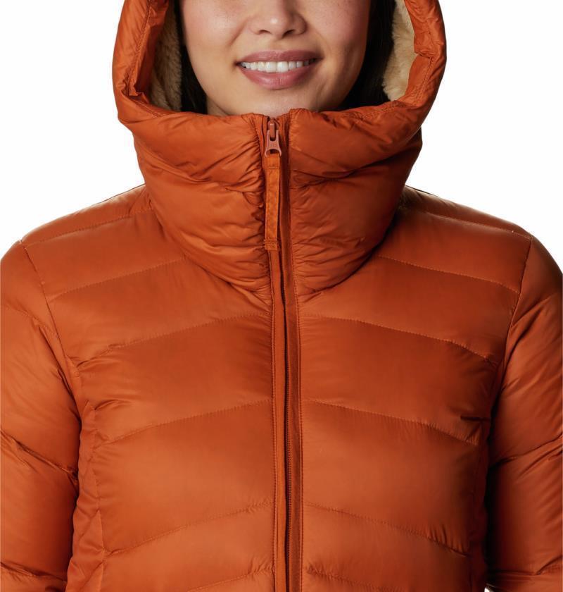 Autumn Park Down Hooded Jacket - Womens - Warm Copper 6