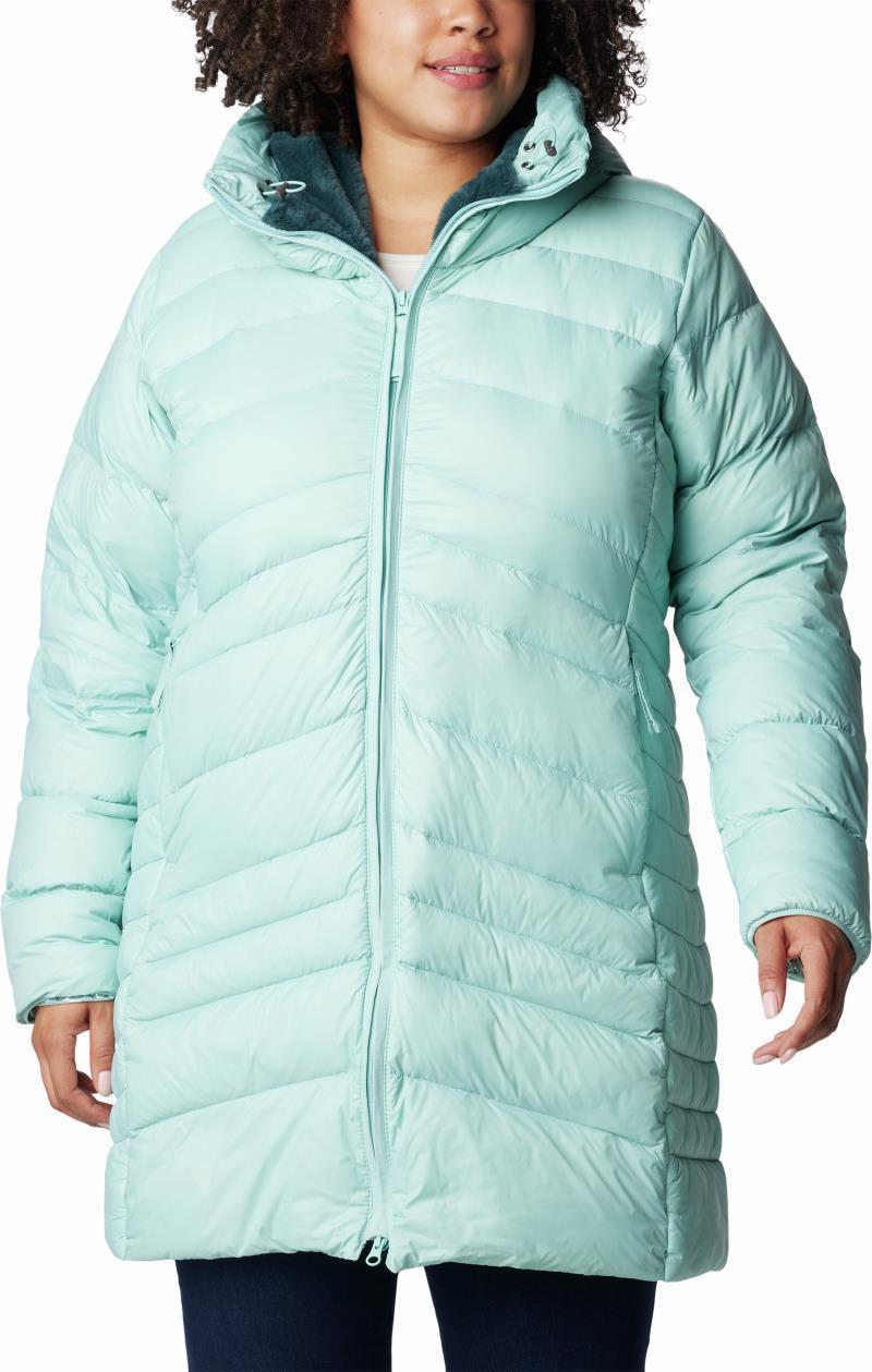 Autumn Park Down Mid Jacket - Plus - Womens - Aqua Haze 1
