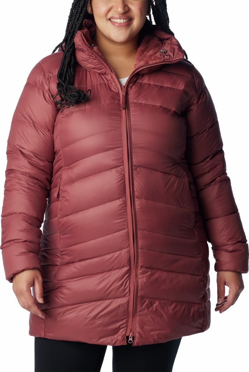 Autumn Park Down Mid Jacket - Plus - Womens - Beetroot 1