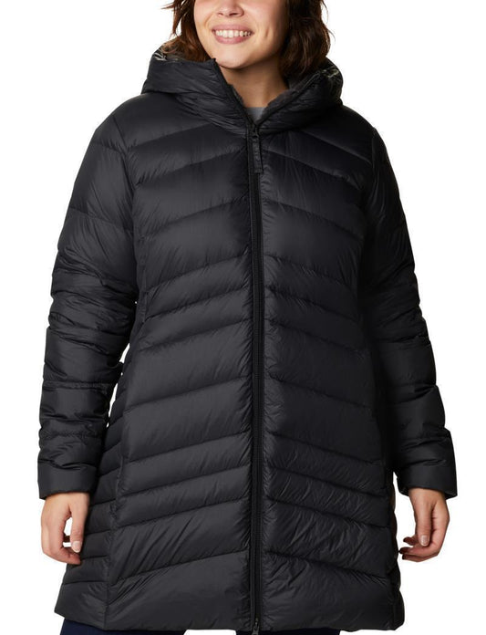 Autumn Park Down Mid Jacket - Plus - Womens - Black 1