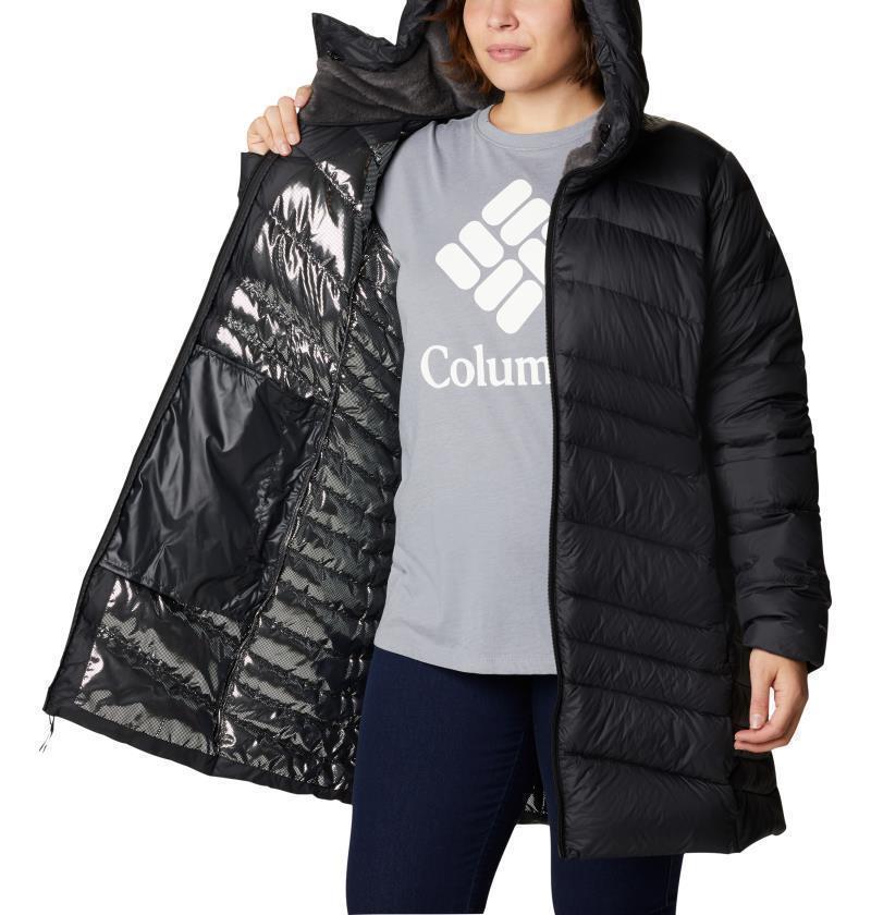 Autumn Park Down Mid Jacket - Plus - Womens - Black 3