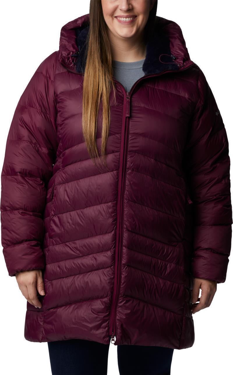 Autumn Park Down Mid Jacket - Plus - Womens - Marionberry 1