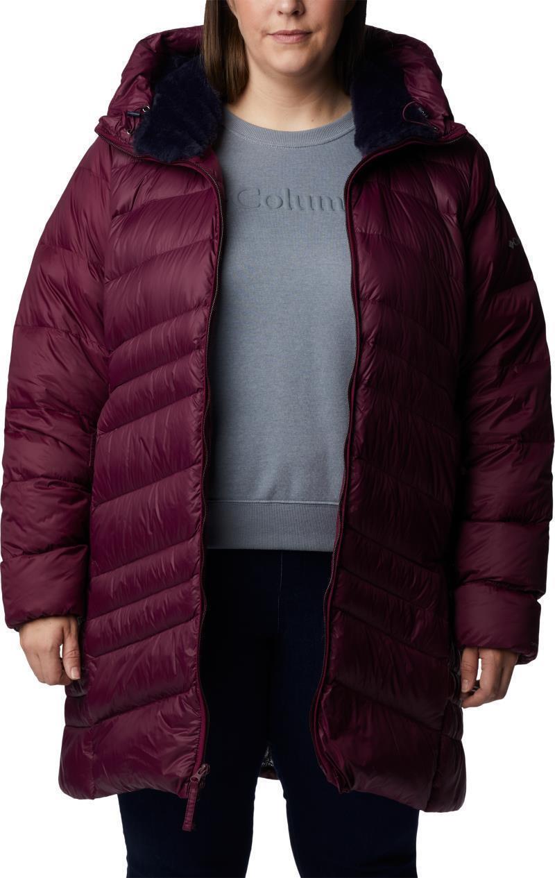 Autumn Park Down Mid Jacket - Plus - Womens - Marionberry 3