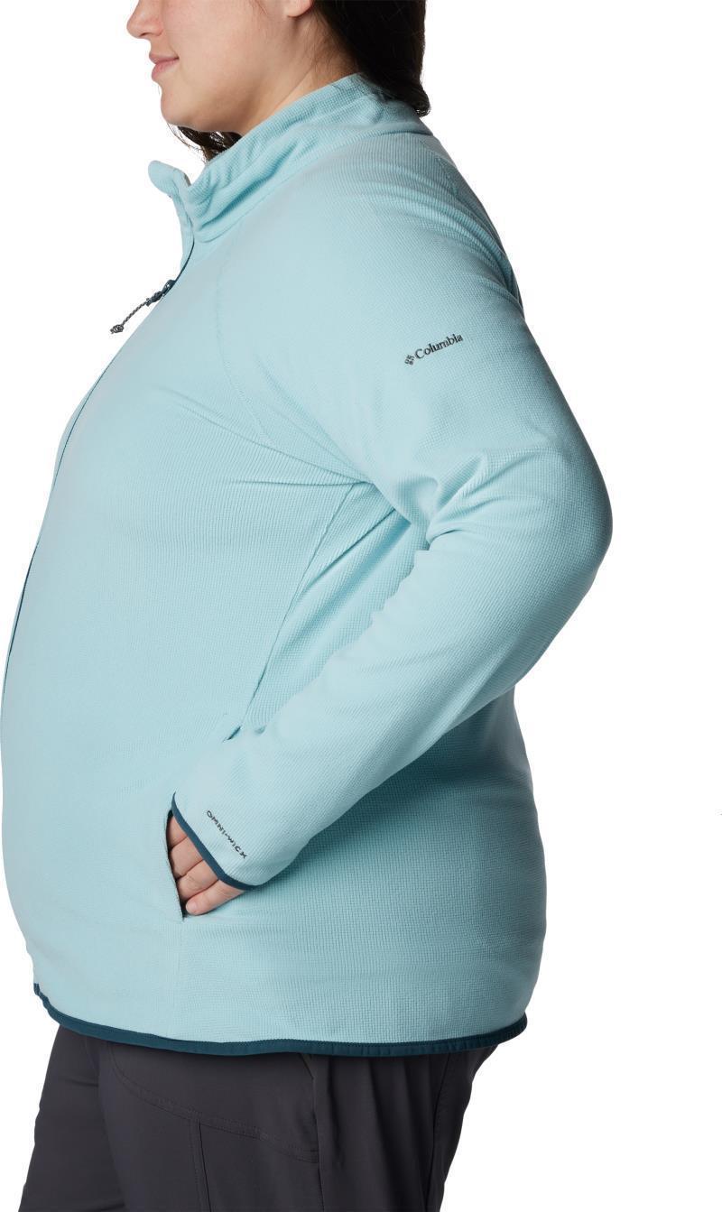Back Beauty Full Zip - Plus - Womens - Aqua Haze 2