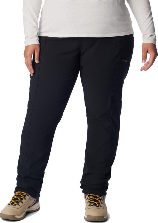 Back Beauty Highrise Warm Winter Pants, Reg - Plus - Womens - Black 1