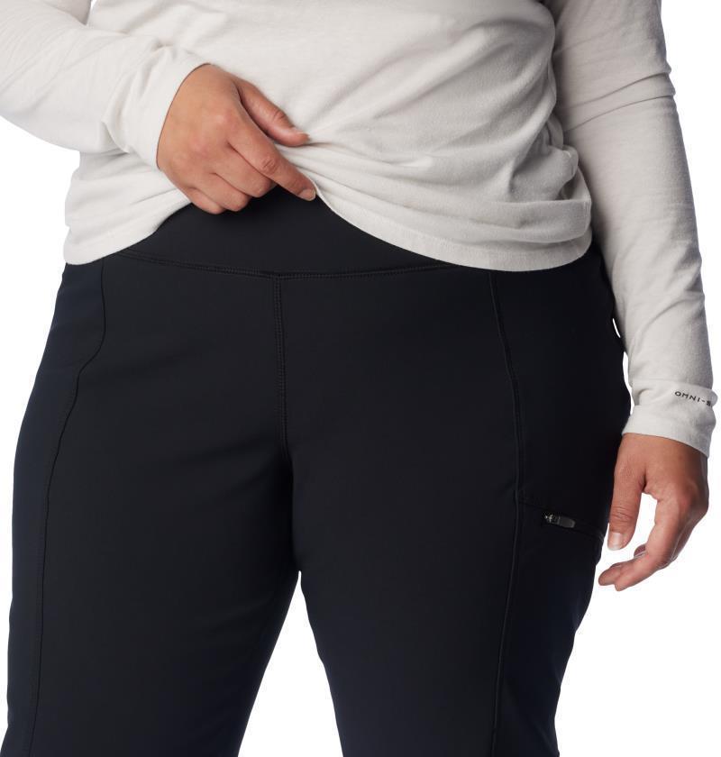Back Beauty Highrise Warm Winter Pants, Reg - Plus - Womens - Black 4