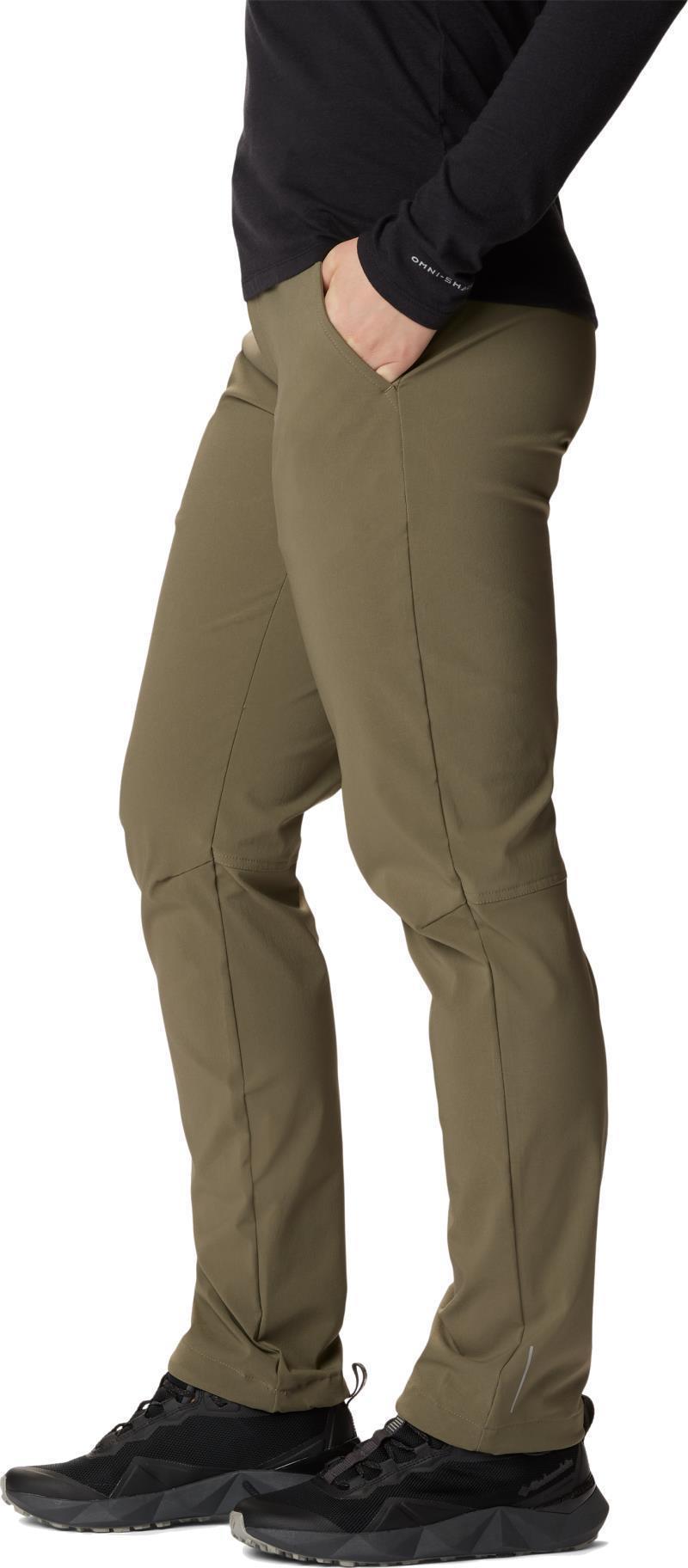 Back Beauty Softshell Pants, Reg - Womens - Stone Green 3
