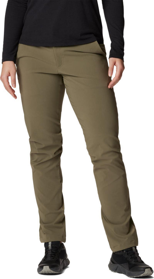 Back Beauty Softshell Pants, Reg - Womens - Stone Green 1