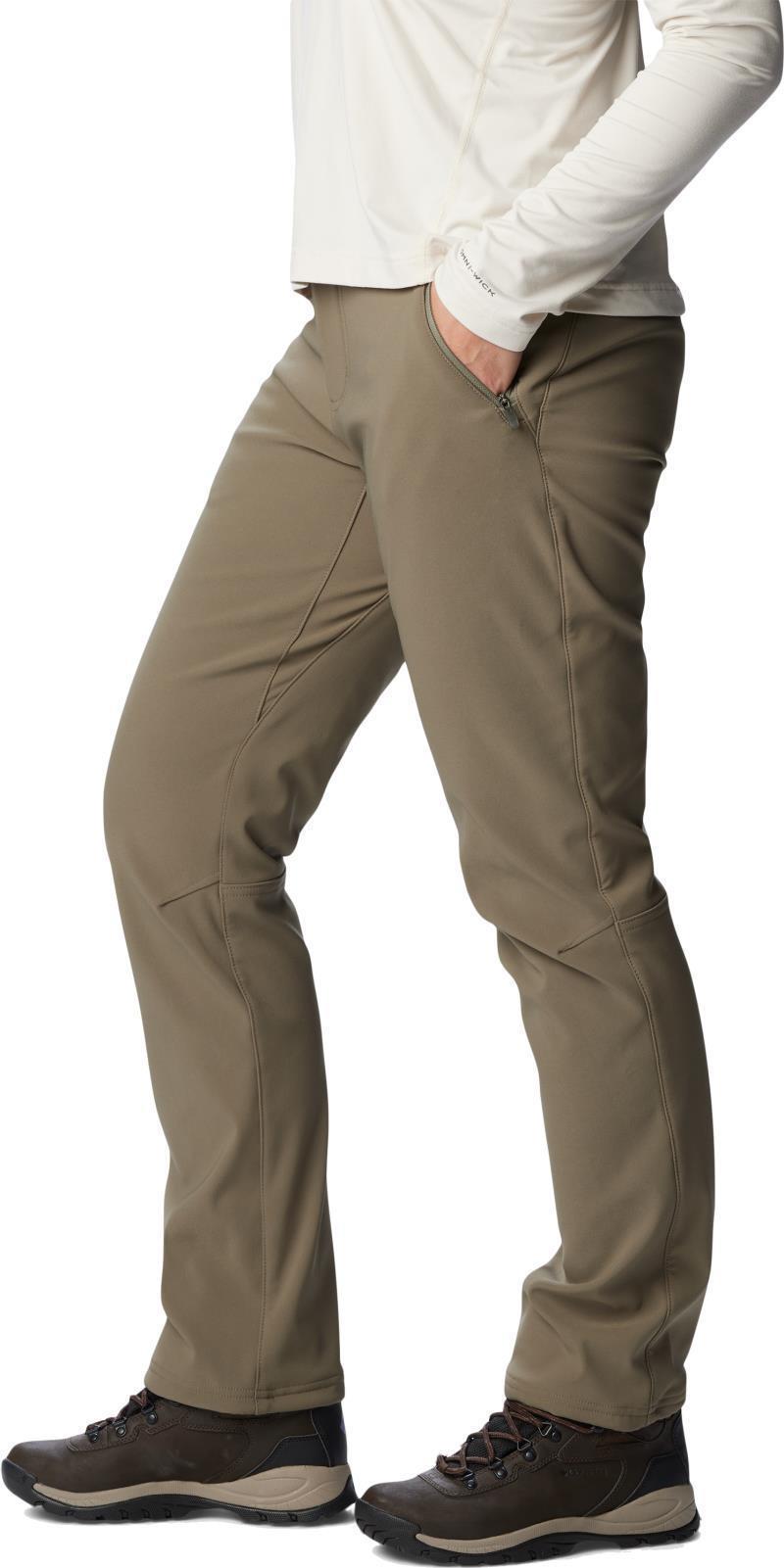 Back Beauty Warm Softshell Pants, Reg - Womens - Stone Green 4