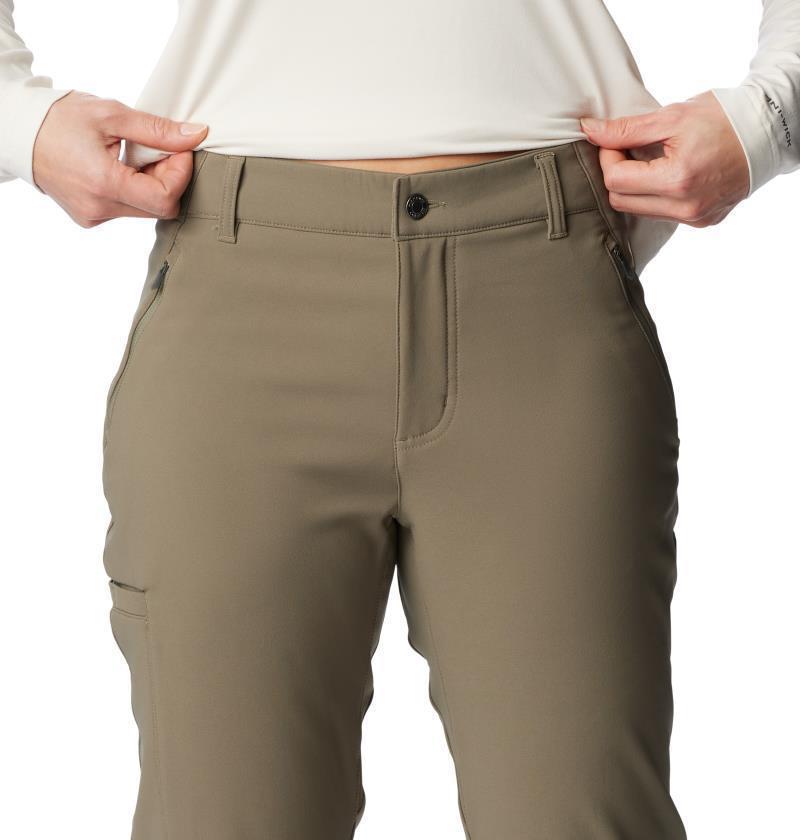 Back Beauty Warm Softshell Pants, Reg - Womens - Stone Green 5