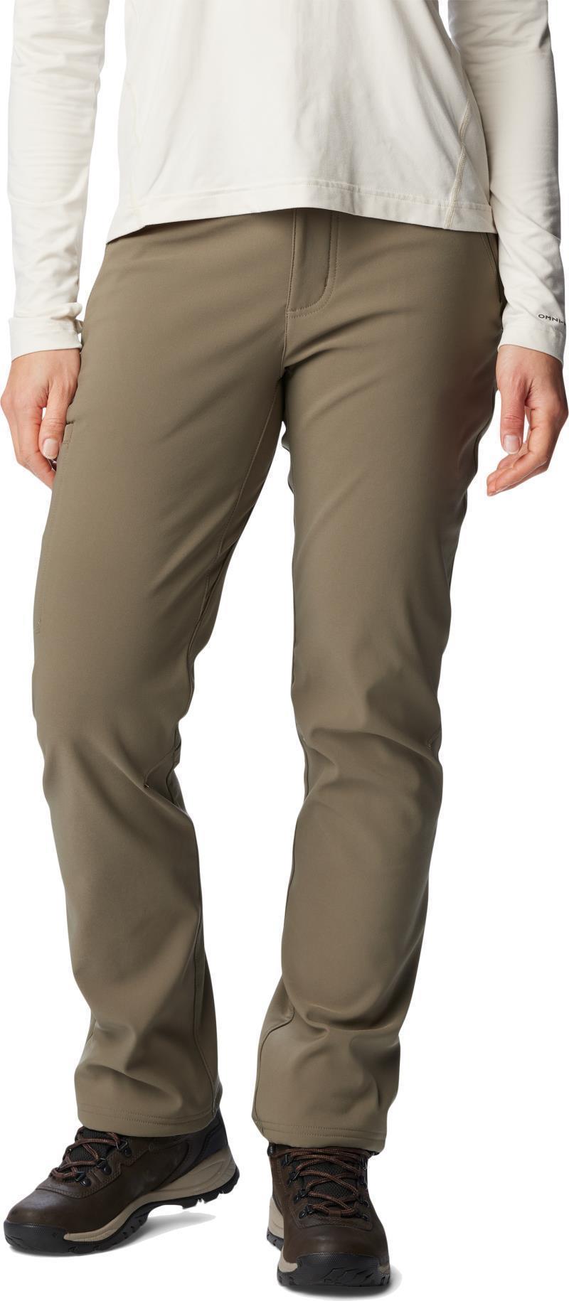 Back Beauty Warm Softshell Pants, Reg - Womens - Stone Green 1
