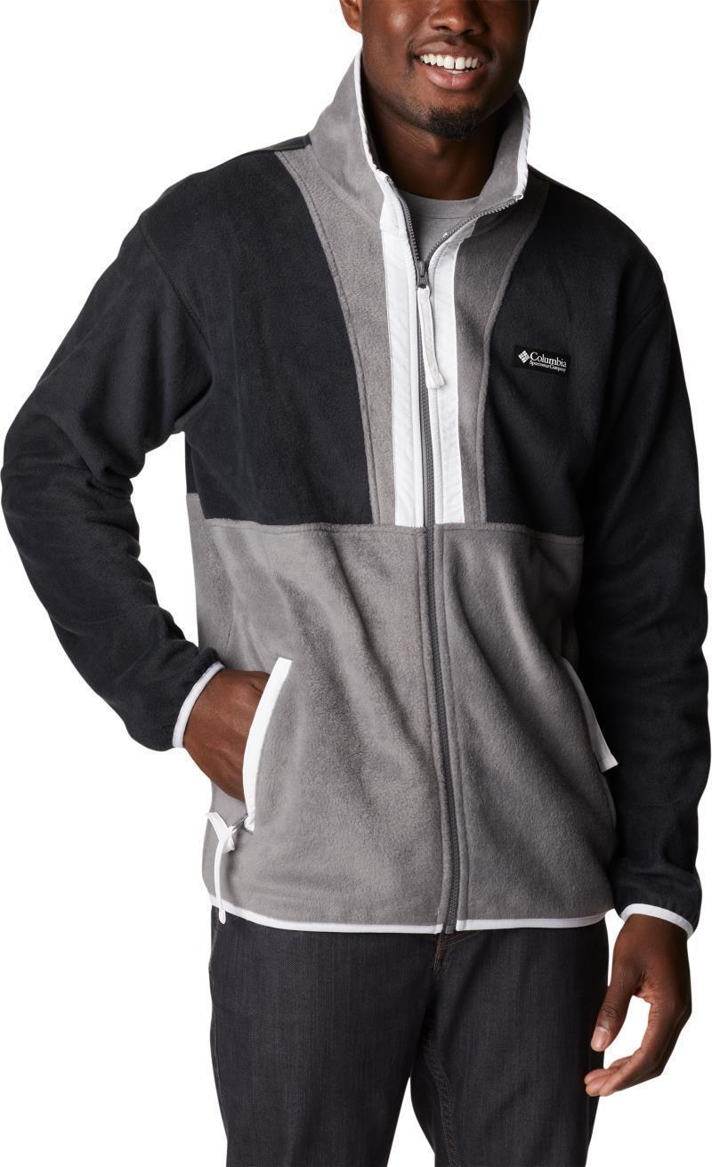 Back Bowl Full Zip Fleece - Mens - Black / City Grey / White 1