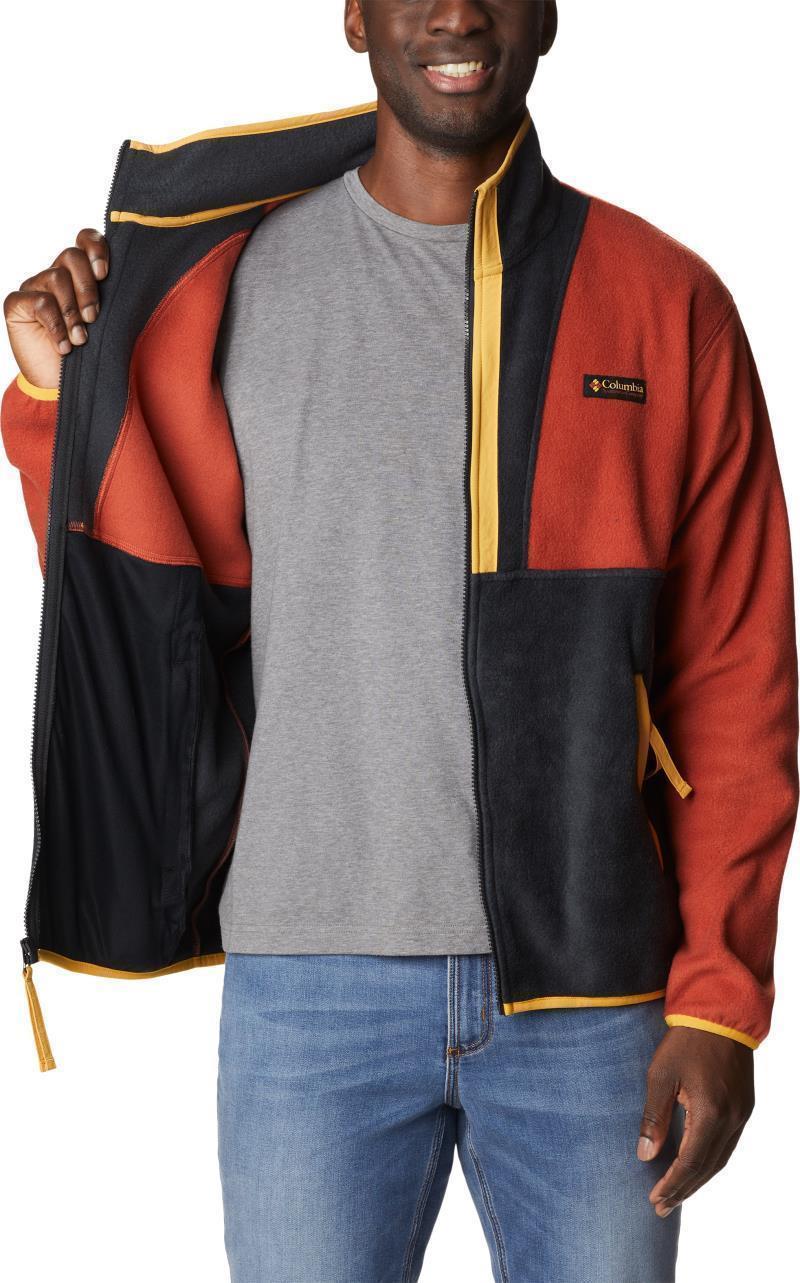 Back Bowl Full Zip Fleece - Mens - Warp Red / Raw Honey 5