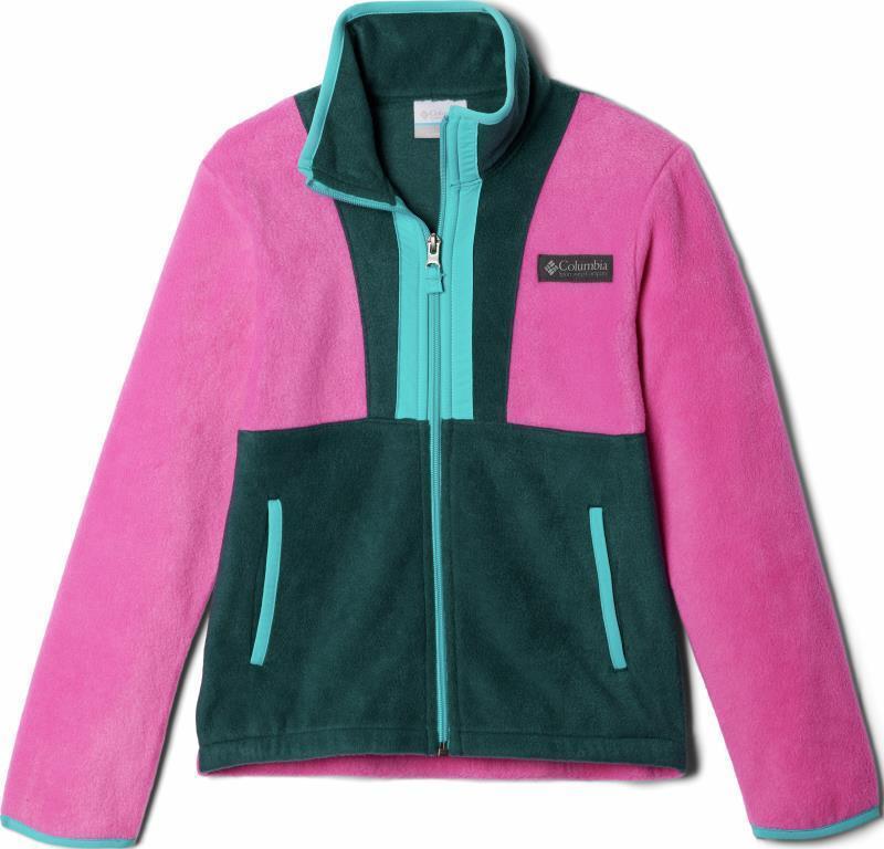 Back Bowl Full Zip Fleece - Youth - Pink Ice / Night Wave 1
