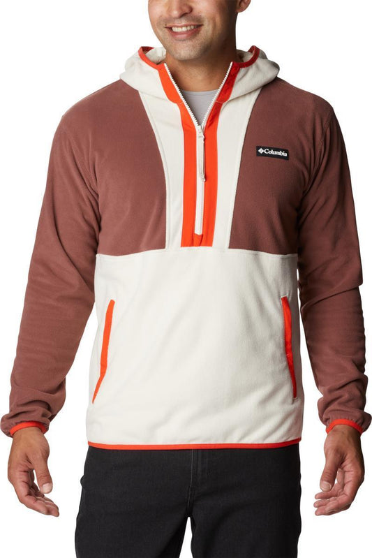 Backbowl Lite Half Zip Hoodie - Mens - Light Raisin / Chalk / Spicy 1