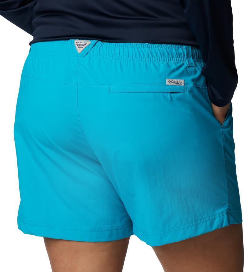 Backcast Water Shorts, 5" Inseam - Plus - Womens - Ocean Teal 5