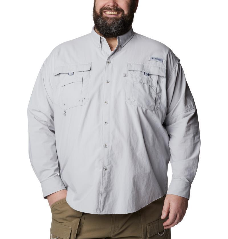 Bahama II LS Shirt - Big - Mens - Cool Grey 1