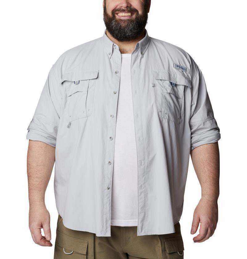 Bahama II LS Shirt - Big - Mens - Cool Grey 4