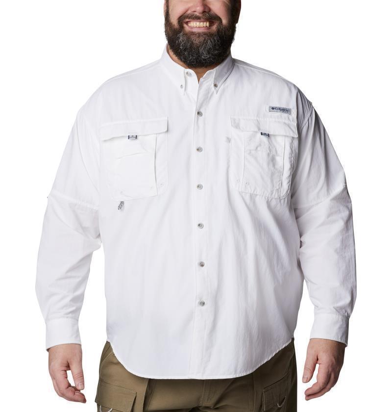 Bahama II LS Shirt - Big - Mens - White 1