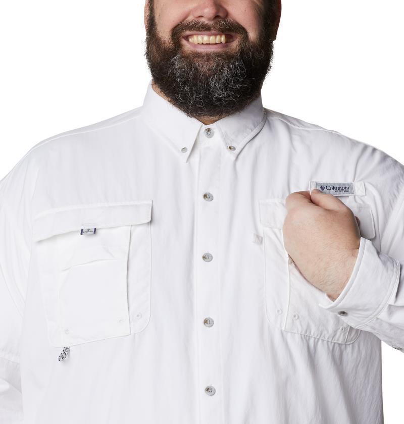 Bahama II LS Shirt - Big - Mens - White 7