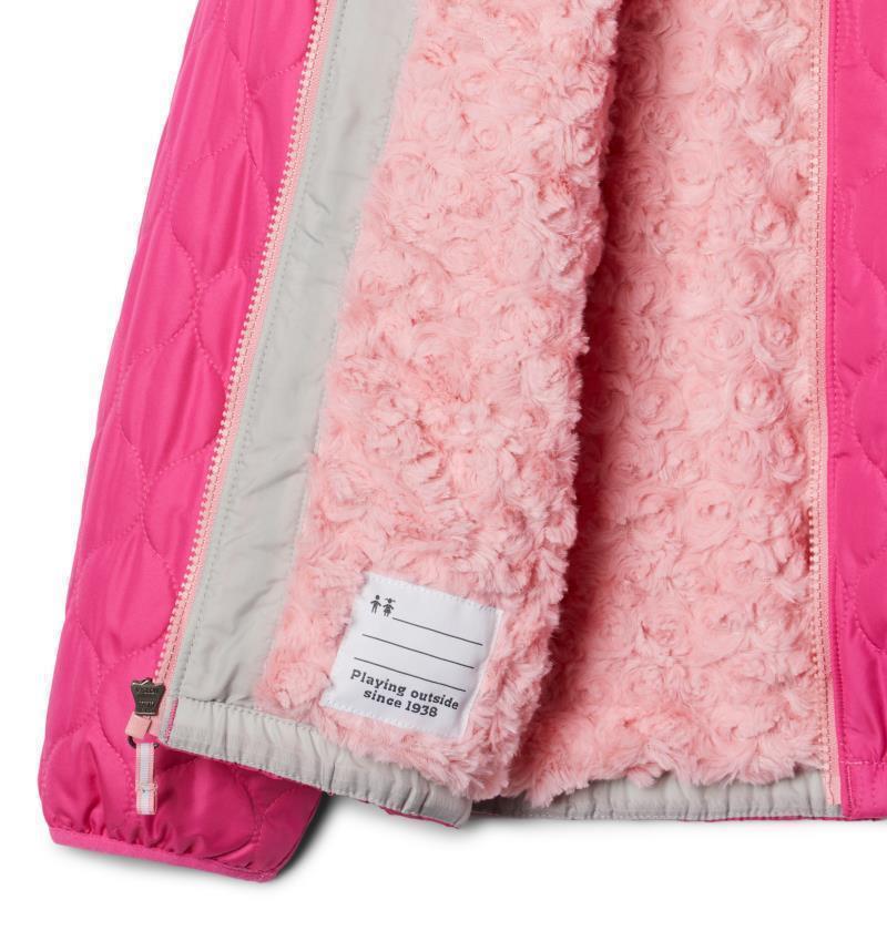 Bella Plush Jacket - Youth Girls - Pink Ice / Pink Orchid 3