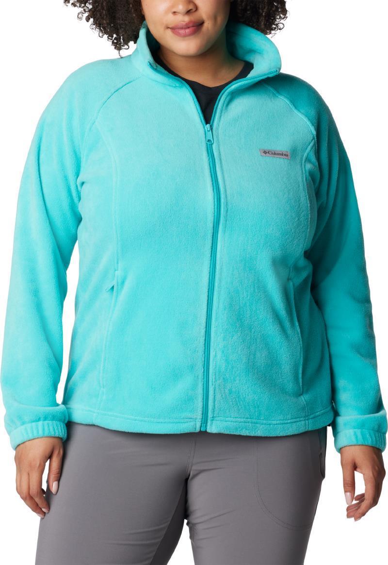 Benton Springs Full Zip - Plus - Womens - Bright Aqua 1