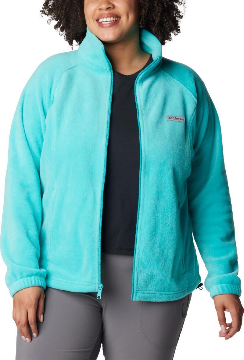 Benton Springs Full Zip - Plus - Womens - Bright Aqua 3