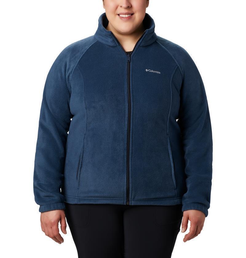 Benton Springs Full Zip - Plus - Womens - Columbia Navy 1